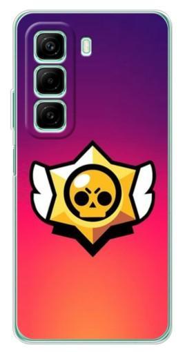 Чехол с печатью "Логотип Brawl Stars" для Infinix Hot 50i Чехол с печатью "Логотип Brawl Stars" для Infinix Hot 50i