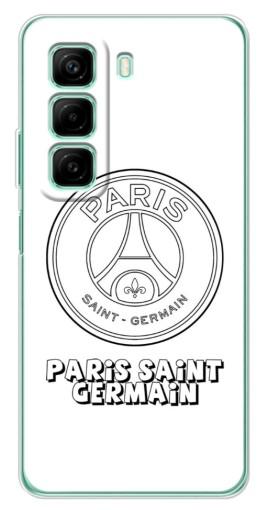 Чехол с картинкой "PSG логотип" для Infinix Hot 50i Чехол с картинкой "PSG логотип" для Infinix Hot 50i