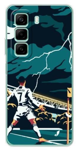 Силиконовый чехол с изображением "Ronaldo празднование" для Infinix Hot 50i Силиконовый чехол с изображением "Ronaldo празднование" для Infinix Hot 50i