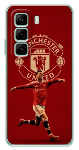 Силиконовый чехол с изображением "Ronaldo в МЮ" для Infinix Hot 50i Силиконовый чехол с изображением "Ronaldo в МЮ" для Infinix Hot 50i