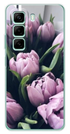 Чехол с принтом "Сиреневые тюльпаны" для Infinix Hot 50i Чехол с принтом "Сиреневые тюльпаны" для Infinix Hot 50i