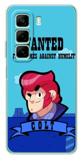 Чехол с картинкой "WANTED COLT" для Infinix Hot 50i Чехол с картинкой "WANTED COLT" для Infinix Hot 50i