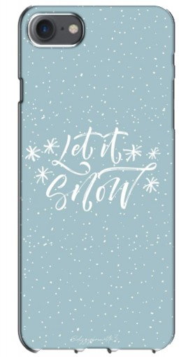 Силиконовый чехол с изображением «Let it Snow» для iPhone 7