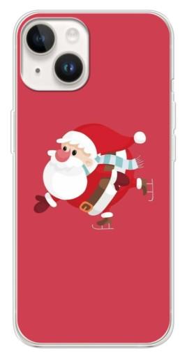 Чехол с принтом "Дед Мороз на коньках" для Tecno Spark Go 1