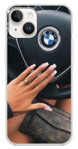 Чехол с картинкой "Девушка в БМВ" для Tecno Spark Go 1