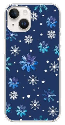 Чехол с картинкой "Фон с снежинками" для Tecno Spark Go 1
