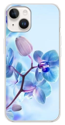 Силиконовый чехол с изображением "Голубые орхидеи" для Tecno Spark Go 1