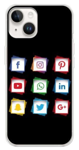 Силиконовый чехол с изображением "Иконки на черном" для Tecno Spark Go 1