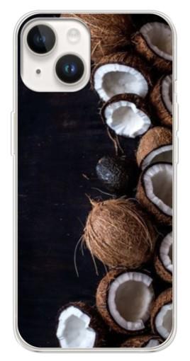 Чехол с печатью "Кокосы на черном" для Tecno Spark Go 1