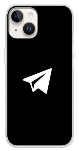 Силиконовый чехол с изображением "Лого Телеграм" для Tecno Spark Go 1