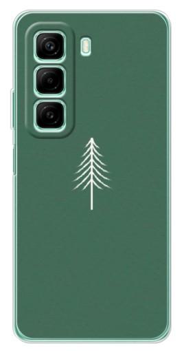 Силиконовый чехол с изображением "Белая елка" для Infinix Hot 50 Pro