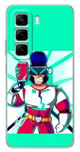 Чехол с принтом "Булл в очках" для Infinix Hot 50 Pro