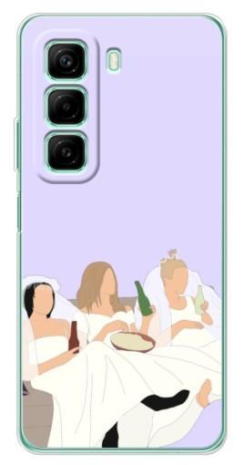 Чехол с картинкой "Девушки Друзья" для Infinix Hot 50 Pro