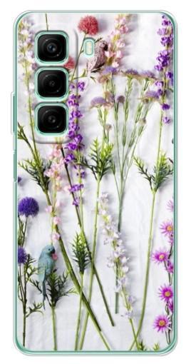 Силиконовый чехол с изображением "Фон полевых цветов" для Infinix Hot 50 Pro