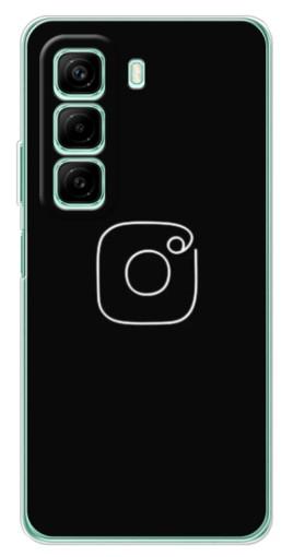 Силиконовый чехол с изображением "Инстаграм" для Infinix Hot 50 Pro