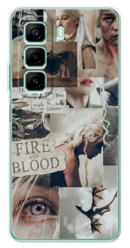 Чехол с картинкой "Коллаж Дейнерис" для Infinix Hot 50 Pro