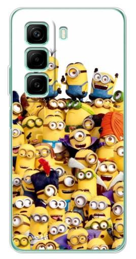 Чехол с принтом "Куча миньонов" для Infinix Hot 50 Pro