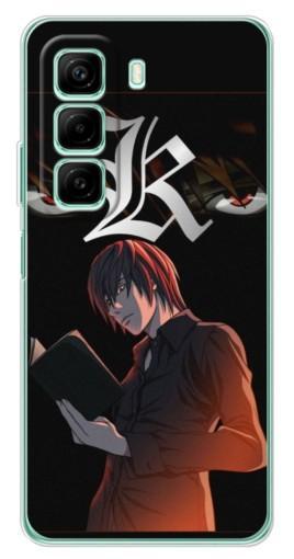 Чехол с принтом "Лайт Ягами Death Note" для Infinix Hot 50 Pro