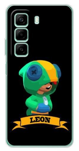 Силиконовый чехол с изображением "LEON" для Infinix Hot 50 Pro