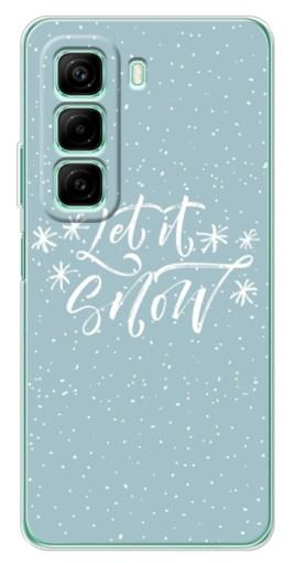 Чехол с печатью "Let it Snow" для Infinix Hot 50 Pro