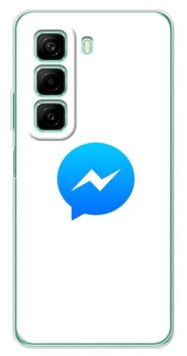 Чехол с принтом "messenger logo" для Infinix Hot 50 Pro