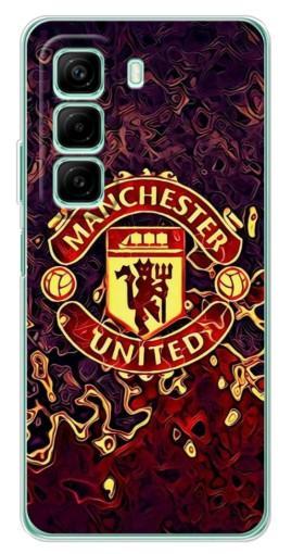 Чехол с картинкой "Огненный Манчестер" для Infinix Hot 50 Pro
