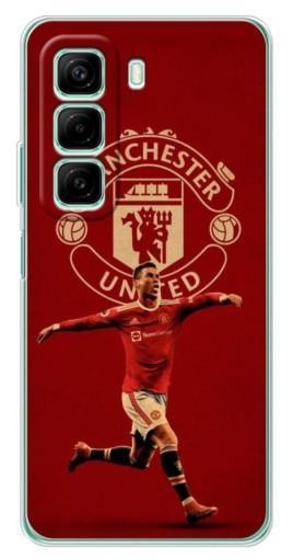 Чехол с картинкой "Ronaldo в МЮ" для Infinix Hot 50 Pro