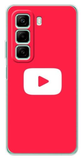 Чехол с картинкой "YouTube Кнопка" для Infinix Hot 50 Pro