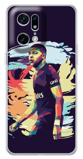 Силиконовый чехол с изображением "ART Mbappe" для OPPO Find X5 Pro