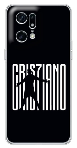 Силиконовый чехол с изображением "Cristiano" для OPPO Find X5 Pro