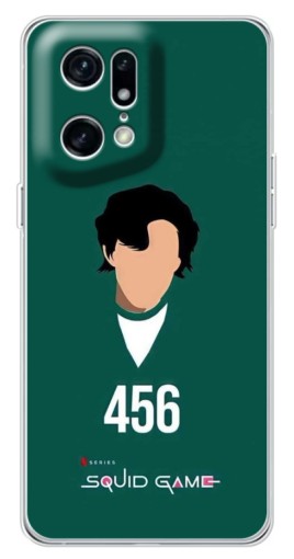 Силиконовый чехол с изображением "Игрок 456" для OPPO Find X5 Pro