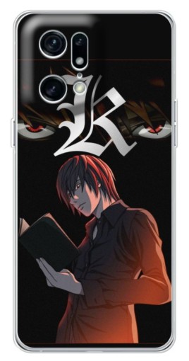 Силиконовый чехол с изображением "Лайт Ягами Death Note" для OPPO Find X5 Pro