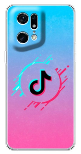 Чехол с картинкой "Нота ТикТок" для OPPO Find X5 Pro