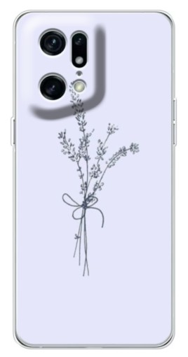 Силиконовый чехол с изображением "Веточки лаванды" для OPPO Find X5 Pro