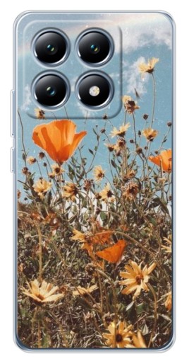 Чехол с принтом "Желтые цветы" для Xiaomi 15 Pro