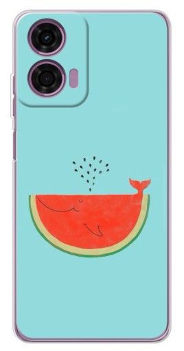Чехол с печатью "Арбуз кит" для Motorola Moto E14