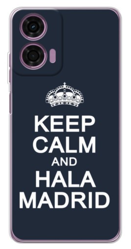 Чехол с картинкой "Hala Madrid" для Motorola Moto E14
