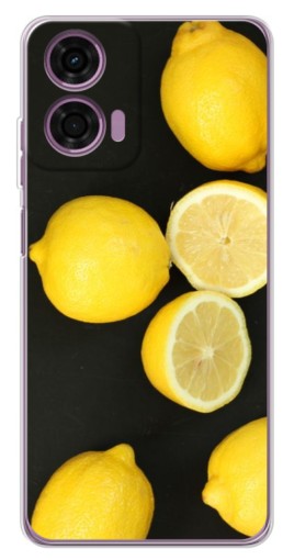 Чехол с картинкой "Лимонный стиль" для Motorola Moto E14