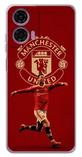 Чехол с принтом "Ronaldo в МЮ" для Motorola Moto E14