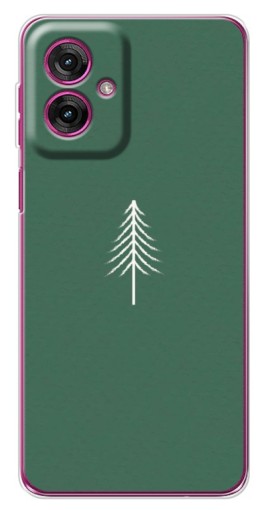 Чехол с печатью "Белая елка" для Motorola Moto G55