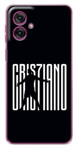 Силиконовый чехол с изображением "Cristiano" для Motorola Moto G55