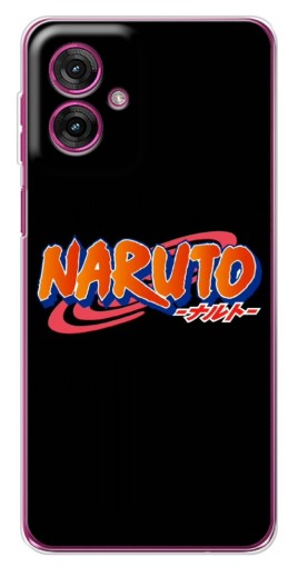 Чехол с печатью "Надпись Naruto" для Motorola Moto G55