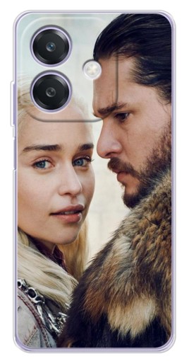 Силиконовый чехол с изображением "Дейнерис и Сноу" для OPPO A3x