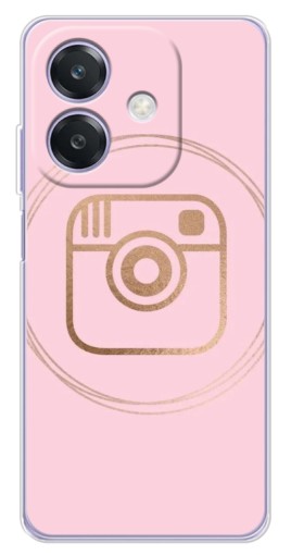 Чехол с принтом "розовый инстаграм" для OPPO A3x