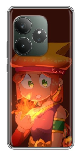 Чехол с картинкой "Amber с огнем" для Realme GT Neo 6 SE