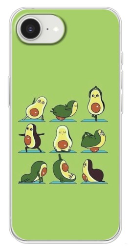 Чехол с принтом "Авокадо Йога" для iPhone 16е