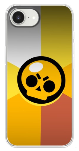 Силиконовый чехол с изображением "Череп Бравл Старс" для iPhone 16е