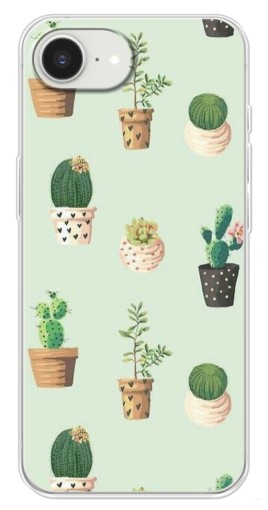 Чехол с картинкой "Кактусы в горшочках " для iPhone 16е