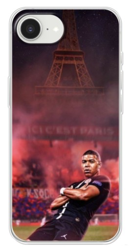 Силиконовый чехол с изображением "Король ПСЖ Мбаппе" для iPhone 16е