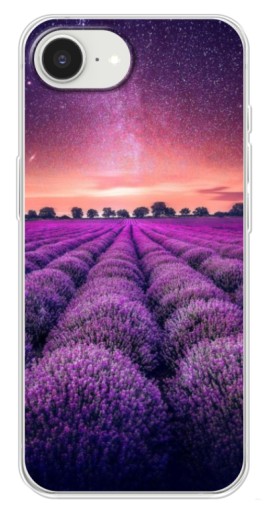 Силиконовый чехол с изображением "Лавандовое поле" для iPhone 16е